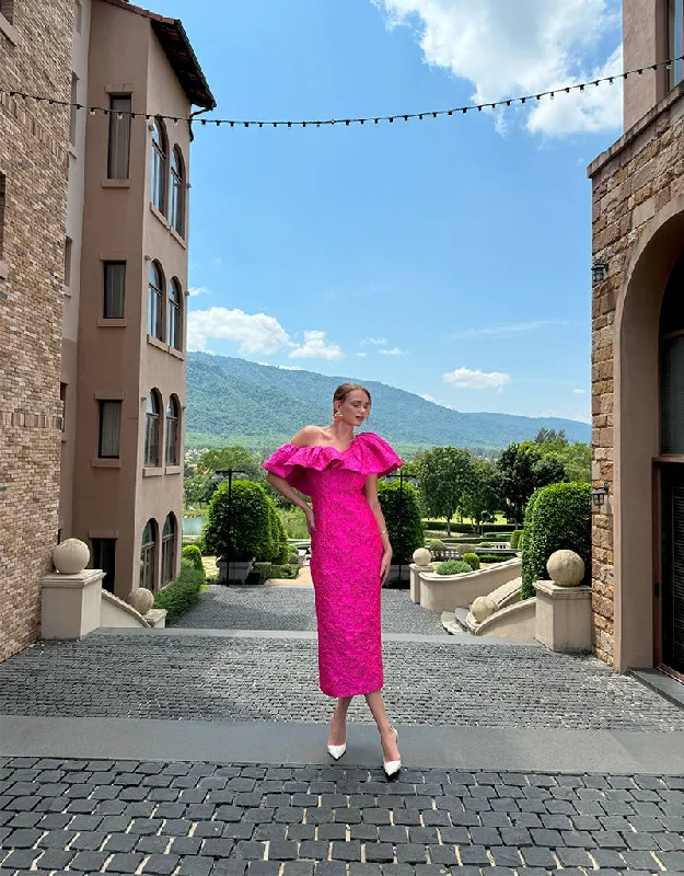 SOLIEL DRAMATIC SHOULDER COLUMN MIDI BL70D36S Tunics Occasion special