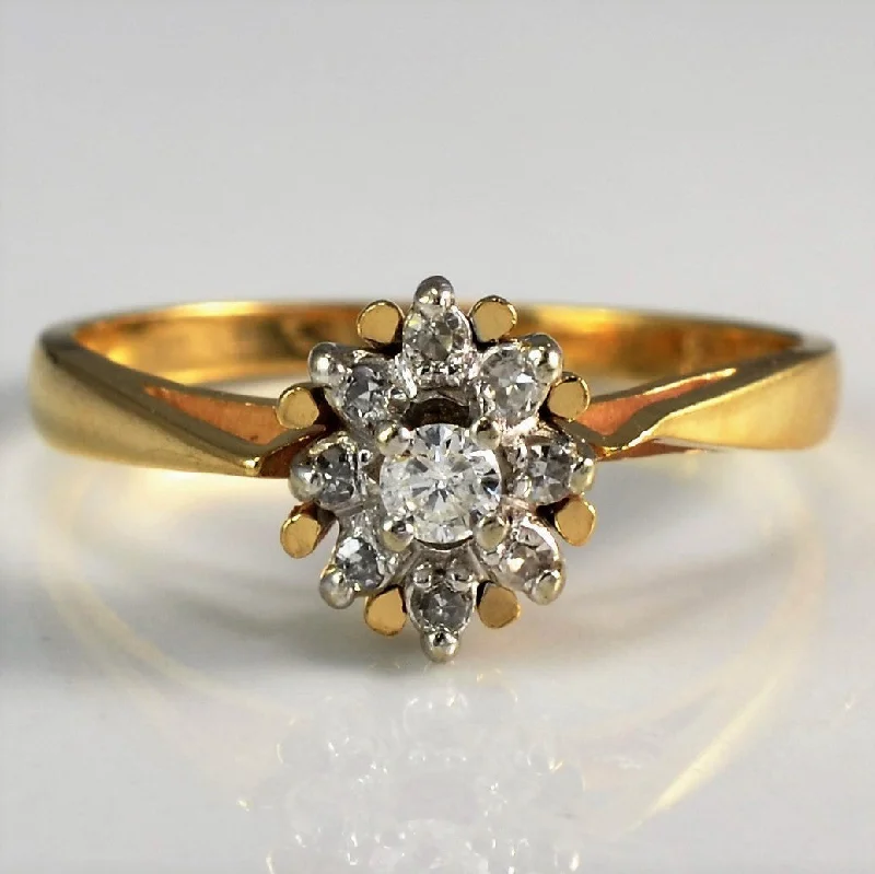 Get The Sparkle You Love At Prices You Adore Tapered Diamond Cluster Ring | 0.10 ctw, SZ 5.75 | Get The Sparkle You Love At Prices You Adore Tapered Diamond Cluster Ring | 0.10 ctw, SZ 5.75 |