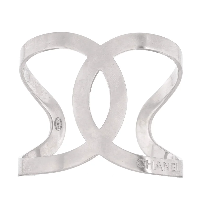 Grab Stylish Jewelry Before The Sale Ends CC Cut-Out Cuff Bracelet Metal Wide