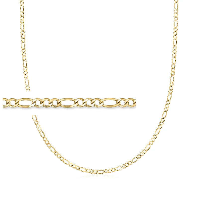 Don't Miss Our Biggest Jewelry Sale Of The Season Canaria 2.6mm 10kt Yellow Gold Figaro-Link Necklace