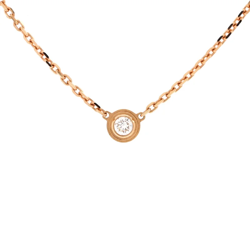 Exclusive Jewelry Sale Event – Shop Now Cartier D'Amour Pendant Necklace 18K Rose Gold with Diamond XS