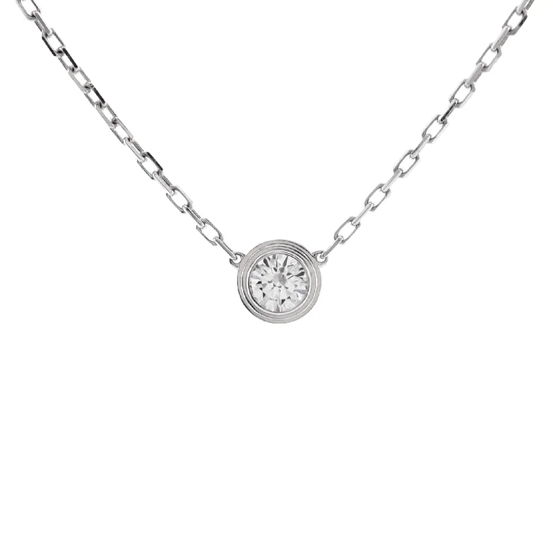 Unmissable Jewelry Clearance – Final Reductions Cartier D'Amour Pendant Necklace 18K White Gold with Diamond Large