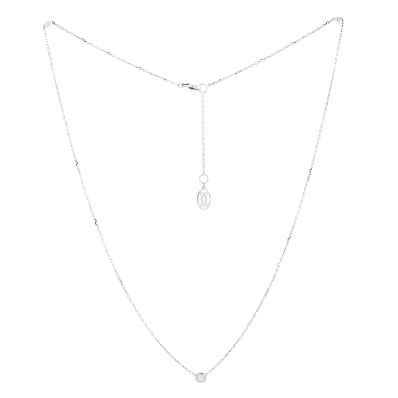 Shine In Style – Shop Jewelry Discounts Today Cartier D'Amour Pendant Necklace 18K White Gold with Diamond Small