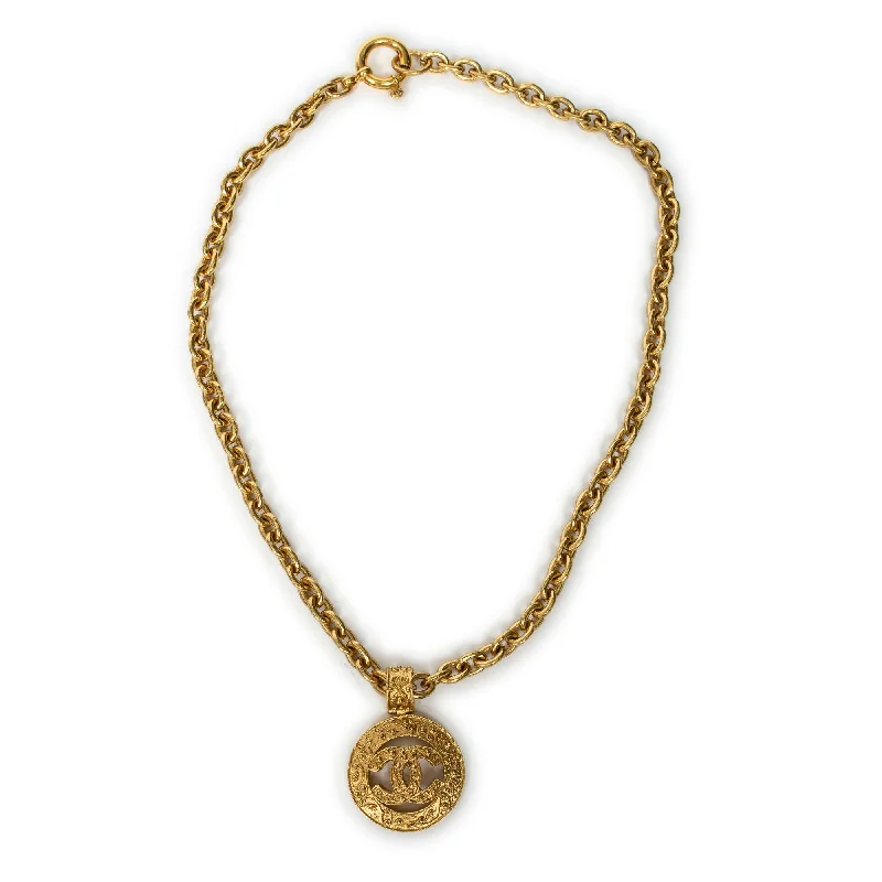 Affordable Elegance – Special Jewelry Sale Now Live CCLogo Medallion PendantChainNecklace