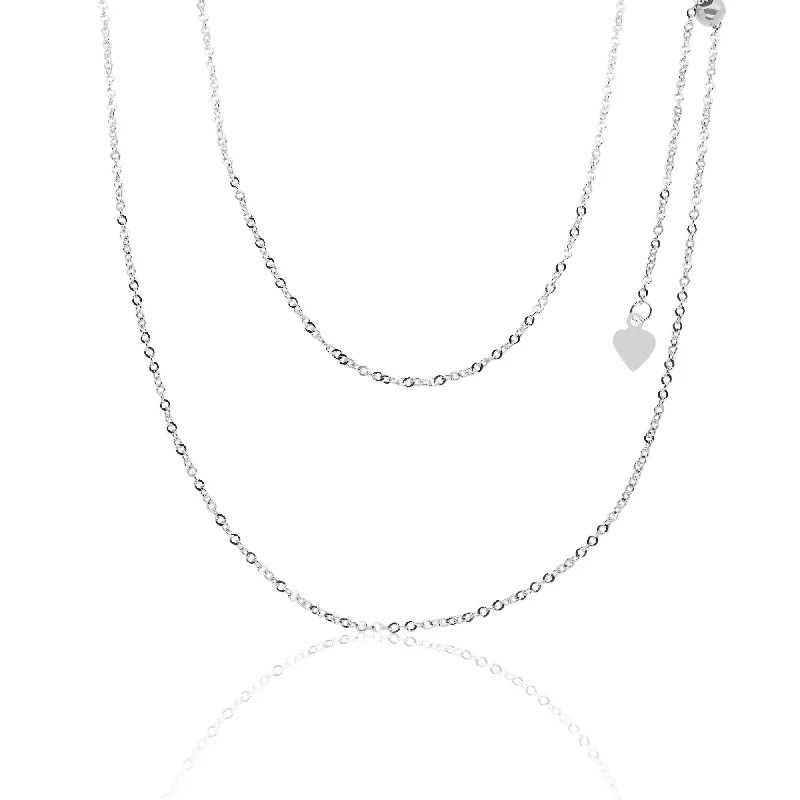 Customized Silver Jewelry For Unique Style Classic Adjustable Bolo Chain Necklace