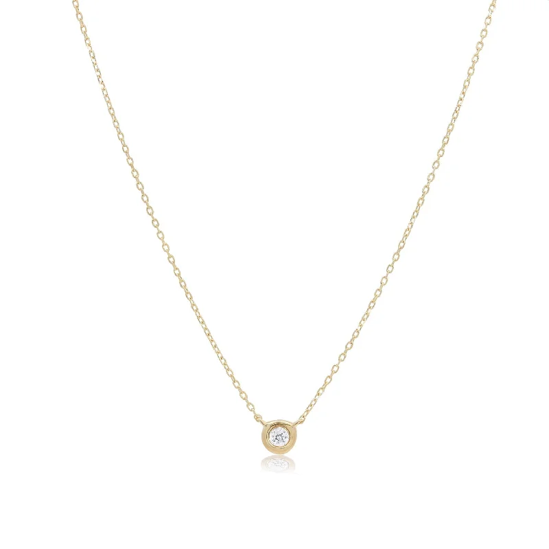 Exclusive Jewelry Markdowns – Limited-Time Offer Diamond Single Bezel Necklace