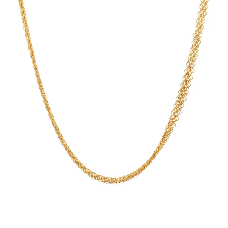 Best Jewelry Sale – Shop Exclusive Designs Now Elsa Peretti Mesh Bib Necklace Yellow Gold Mini