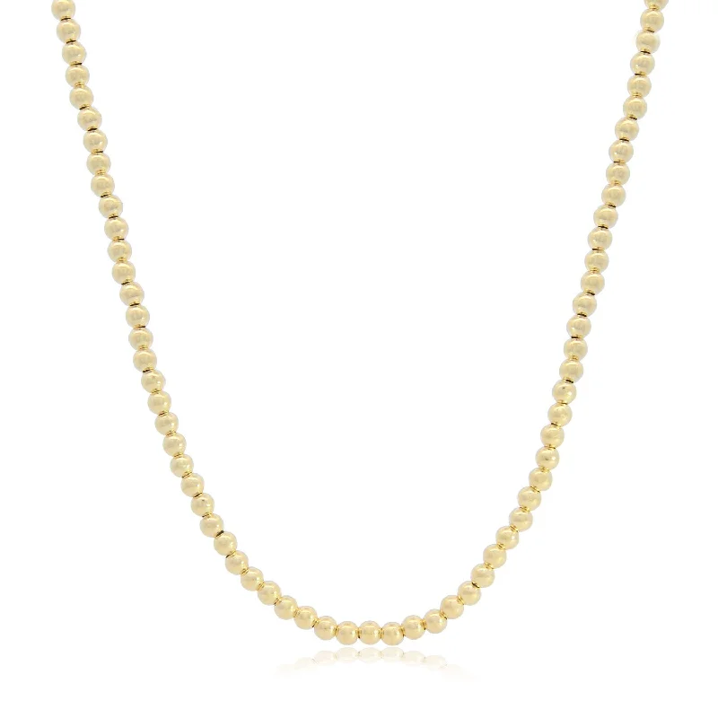 Unique Jewelry For Less – Shop The Sale Now Gold Ball Bead Chain Necklace