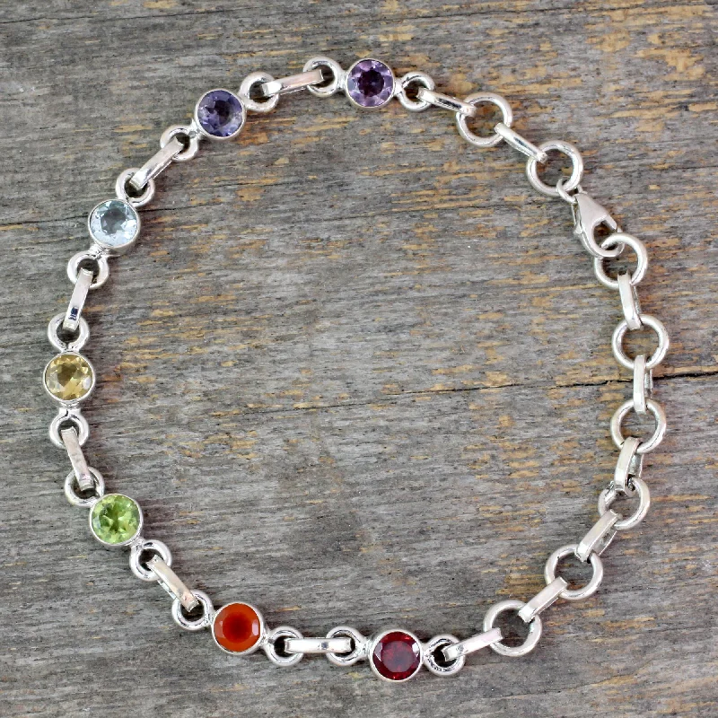 Modern Jewelry At Exclusive Discounts – Shop Today Inner Space Carnelian Multi-Gem Silver Link Bracelet Modern Jewelry At Exclusive Discounts – Shop Today Inner Space Carnelian Multi-Gem Silver Link Bracelet