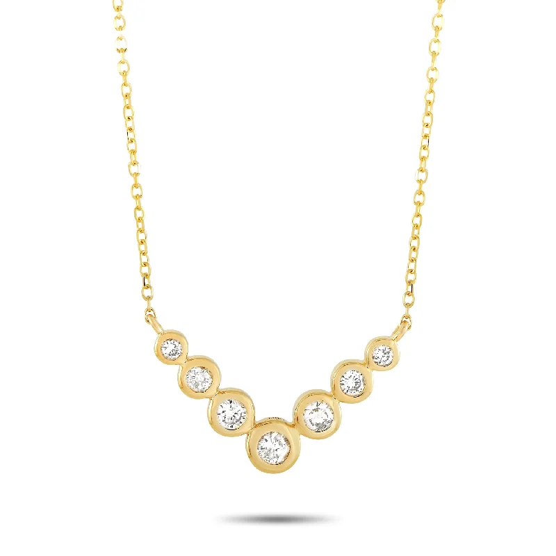 Unmissable Discounts On Timeless Jewelry Pieces LB Exclusive 14K Yellow Gold 0.25 ct Diamond Pendant Necklace