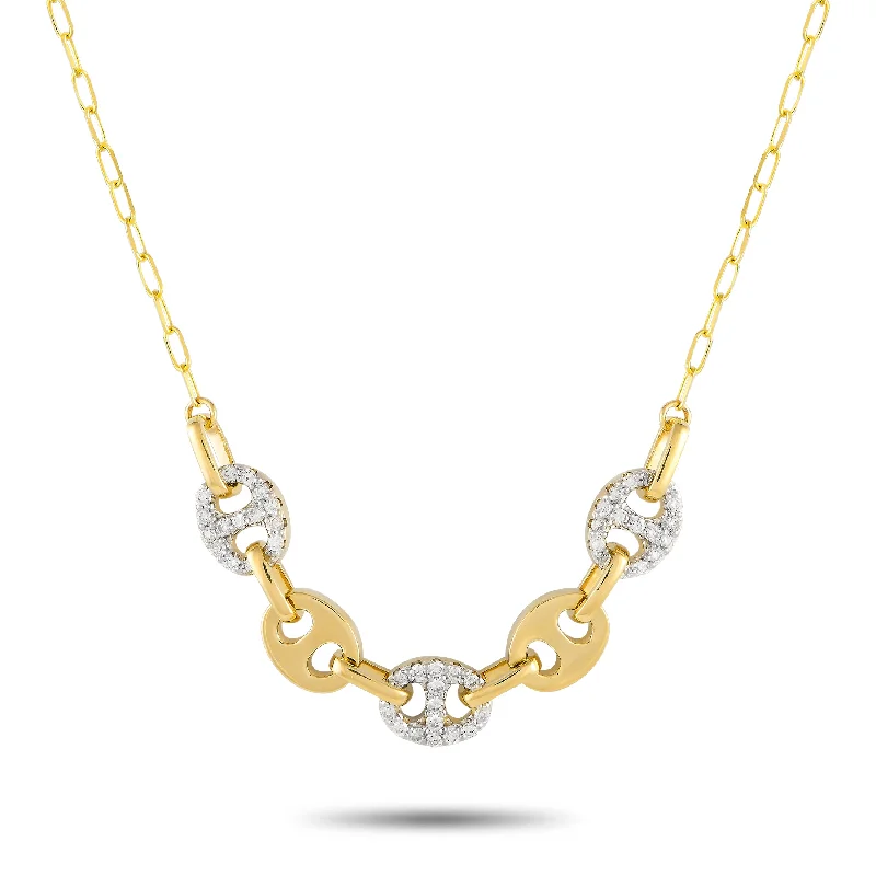 Luxury Handcrafted Jewelry For Elegant Looks LB Exclusive 14K Yellow Gold 0.50ct Diamond Necklace NK01457-Y