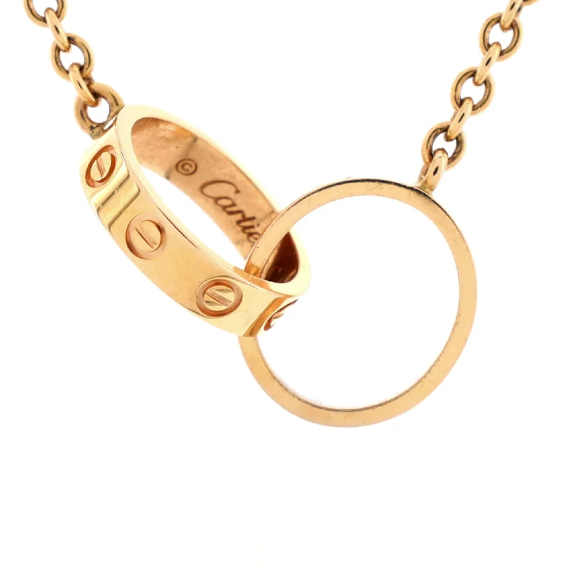 Luxury Jewelry Without The Luxury Price Tag Love Interlocking Necklace 18K Rose Gold