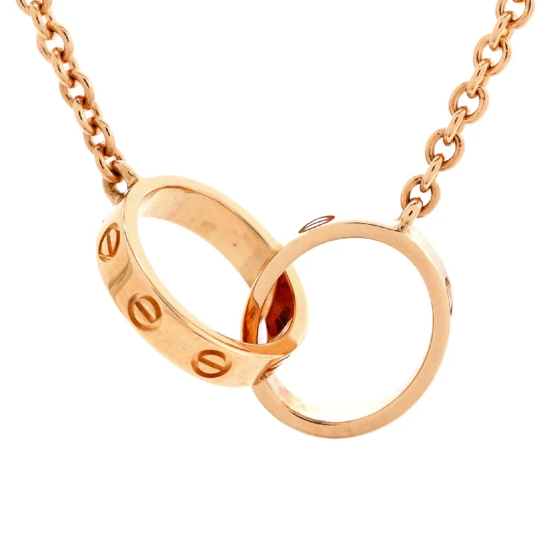 Limited-Time Jewelry Sale – Don't Miss These Deals Love Interlocking Necklace 18K Rose Gold