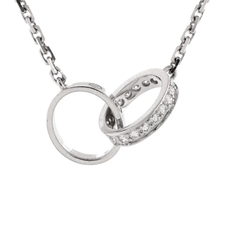 Luxury Jewelry Clearance – Shop Premium Styles Now Love Interlocking Necklace 18K White Gold and Diamonds