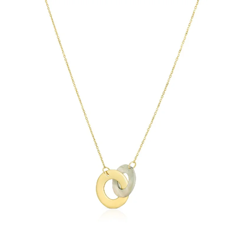 Grab Your Favorite Jewelry At The Lowest Prices Mother of Pearl and Gold Infinity Necklace