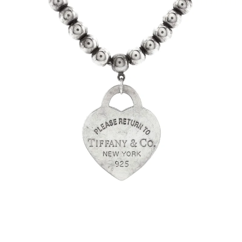 Must-Have Jewelry At Unbelievable Discounts Return To Tiffany Heart Tag Choker Necklace Sterling Silver