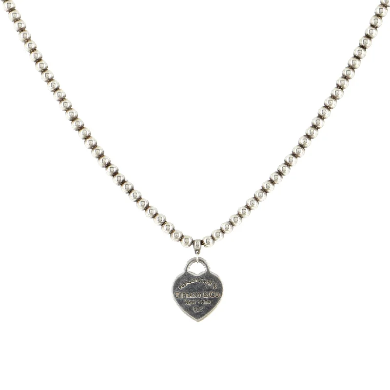 Elegant Designs, Unbeatable Discounts – Shop Jewelry Now Return To Tiffany Heart Tag Choker Necklace Sterling Silver