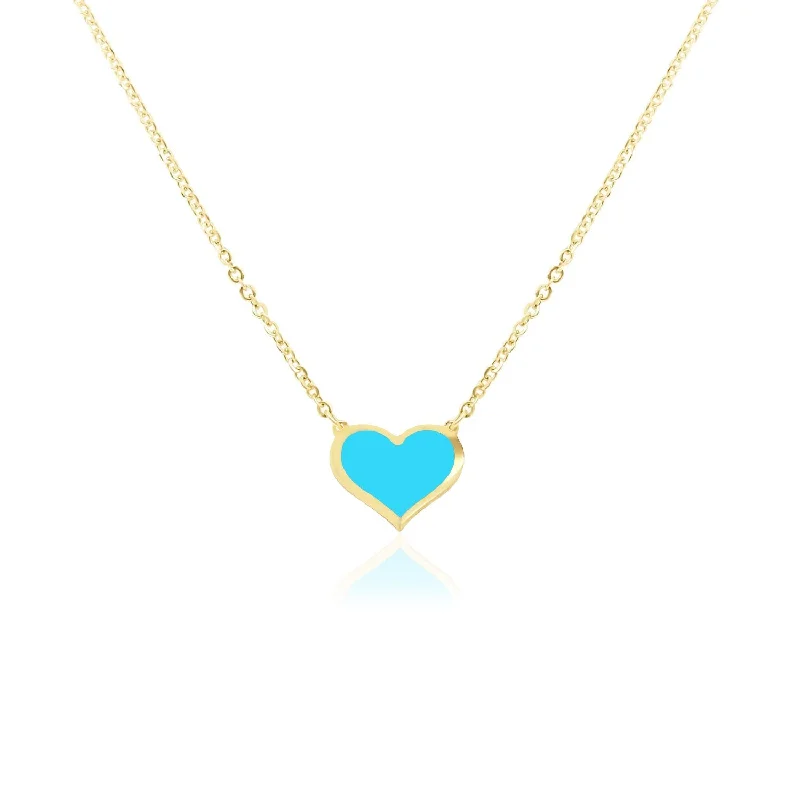 Personalized Jewelry Sale – Meaningful Gifts At Great Prices Turquoise Single Heart Necklace