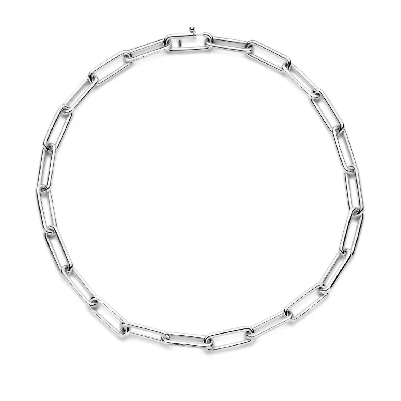 Clearance Sale On High-End Jewelry Collections Women's Paperclip Medium Necklace In Silver