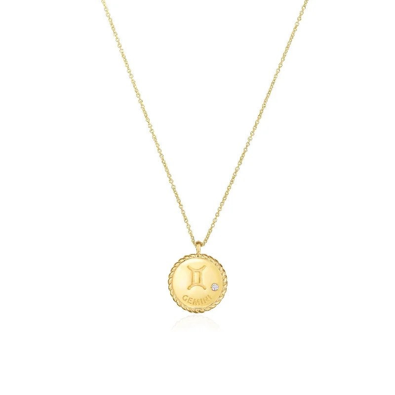 Limited-Stock Jewelry Sale – Shop Before It's Gone Zodiac Diamond Medallion Pendant