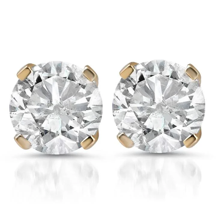 Celebrate Every Occasion With Sparkling Savings 1 1/2ct Diamond Studs 14K Yellow Gold