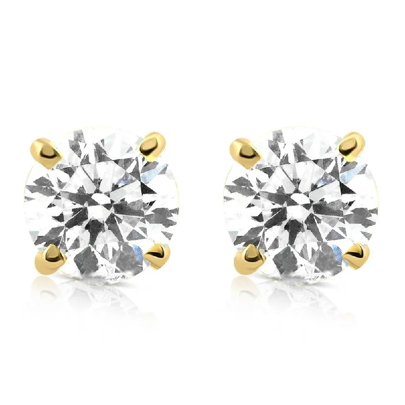 Final Call For Exquisite Jewelry At Reduced Rates 1 1/4ct Diamond Studs 14K Yellow Gold