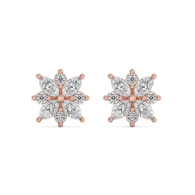 Exclusive Gemstone Jewelry At Special Prices 1/2Ct Marquise Star Diamond Earrings 14k Gold Earrings Lab Grown