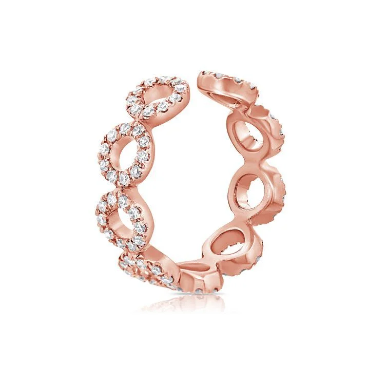 Jewelry Sale – Exclusive Styles At Lower Prices 14k RG 1.26GR FASHION EARRINGS 90 DIAMONDS 0.25C