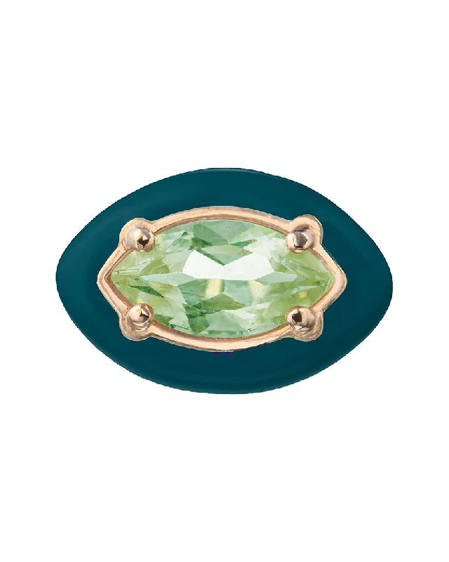 Stunning Jewelry At A Fraction Of The Price Bea Bongiasca Flower Funk 9K & Silver 1.66 ct. tw. Peridot Studs