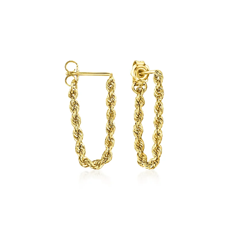 Once-A-Year Jewelry Sale – Grab Your Favorites Now Canaria 10kt Yellow Gold Rope-Chain Drop Earrings