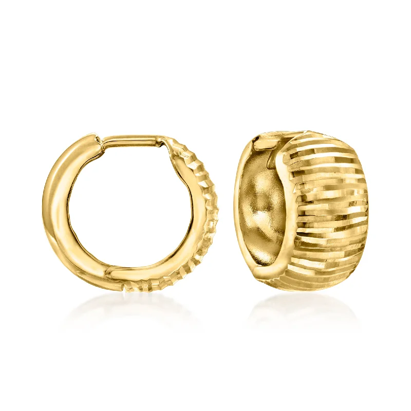 Buy More, Save More – Special Jewelry Discounts Canaria 10kt Yellow Gold Textured Huggie Hoop Earrings