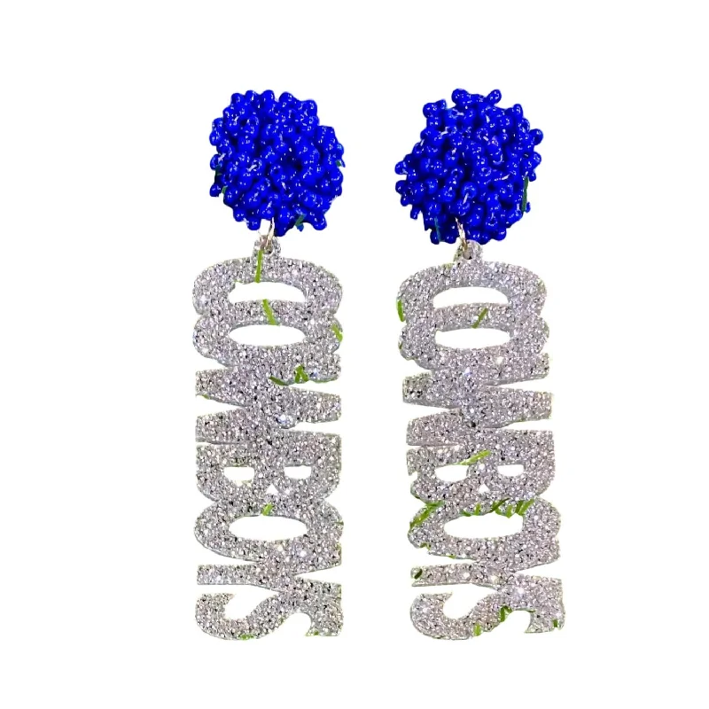 The Biggest Jewelry Sale Of The Year Is Here Dallas Cowboys Glitter Acrylic Earrings In Silver