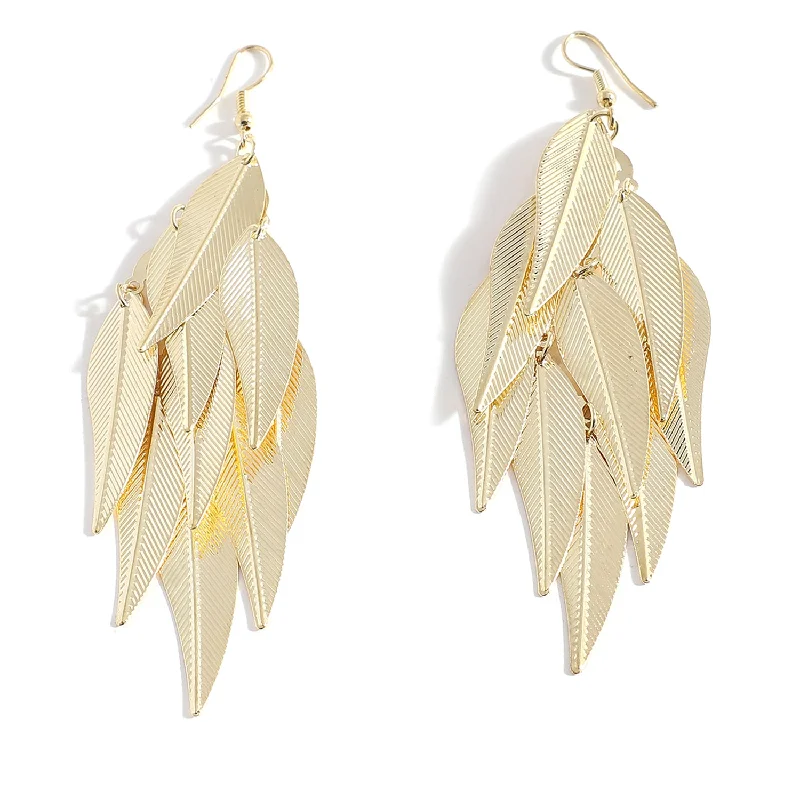 Best Jewelry Sale Prices – Limited-Time Offer Gold Color Gold Plated Designer Drop Earring For Women's