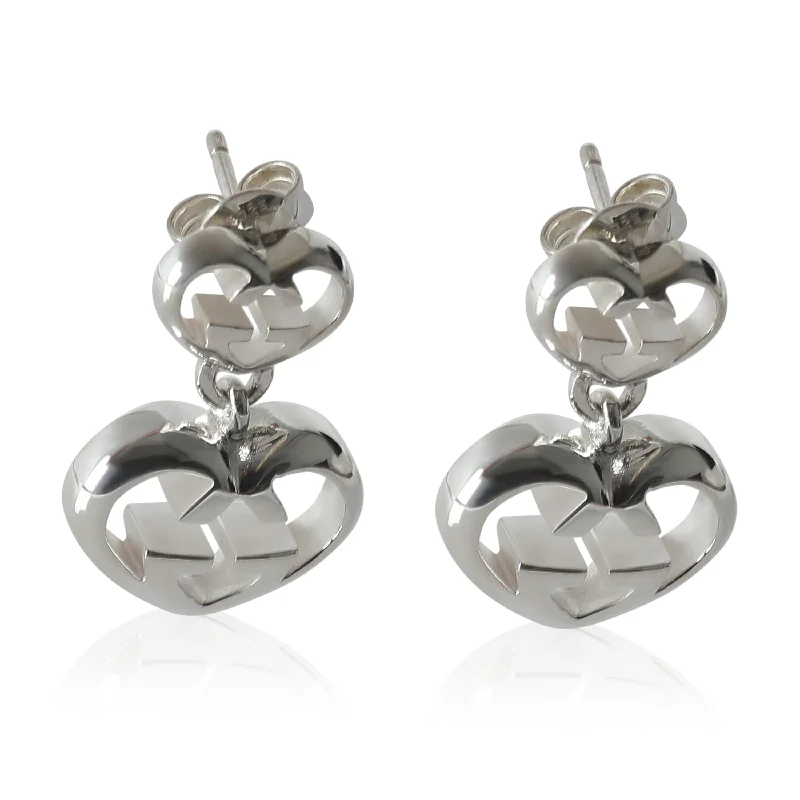 Bold And Beautiful Jewelry Now At Irresistible Prices Gucci Love Britt Heart Drop Earring in  Sterling Silver