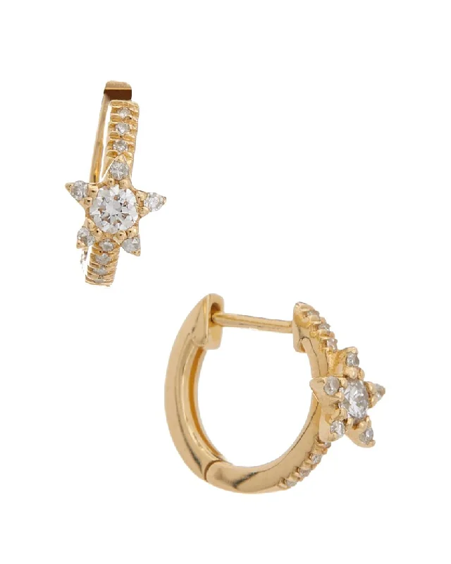 Seasonal Jewelry Sale – Upgrade Your Style Today Ron Hami 14K 0.12 ct. tw. Diamond Huggie Earrings