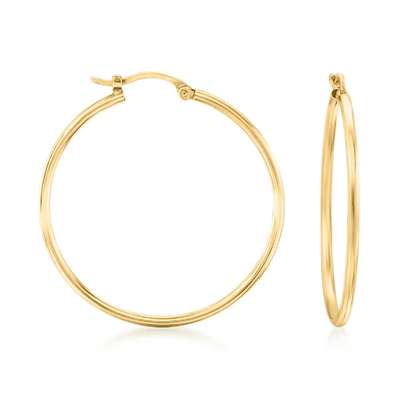 Luxury Jewelry Sale – Sparkle For Less Ross-Simons 1.5mm 14kt Yellow Gold Large Hoop Earrings