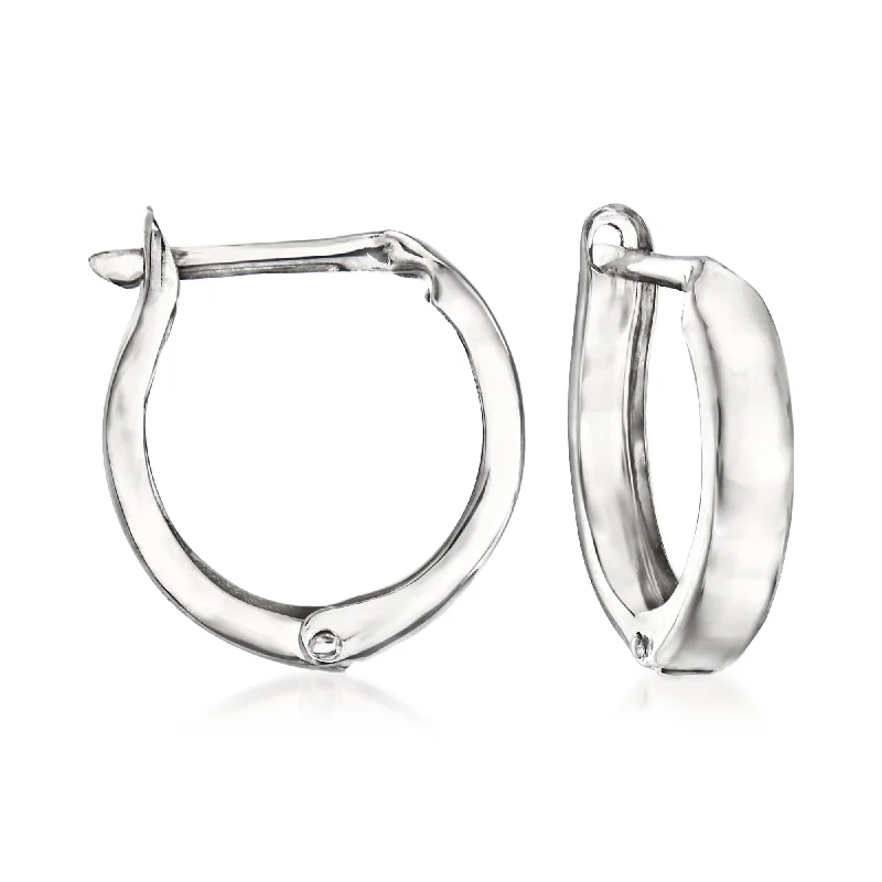 Limited-Stock Jewelry Sale – Once It's Gone, It's Gone Ross-Simons 14kt White Gold Huggie Hoop Earrings