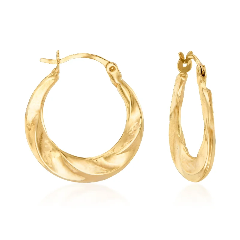 Exclusive Jewelry Sale – Grab Timeless Pieces Now Ross-Simons 14kt Yellow Gold Twisted Hoop Earrings