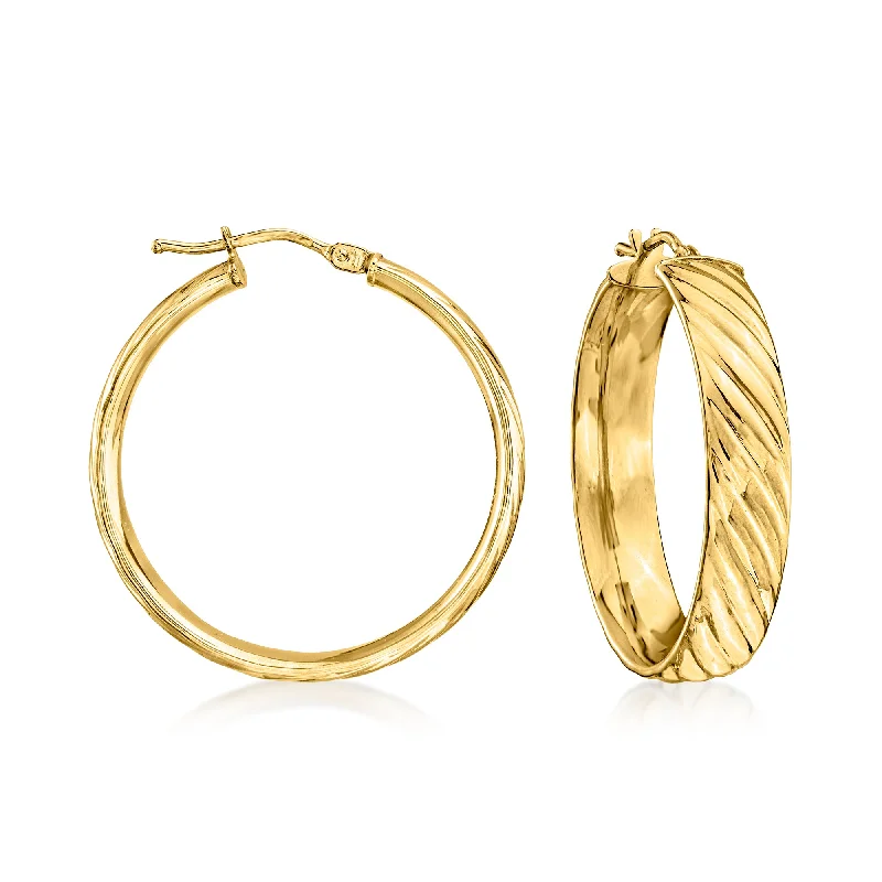 Personalized Jewelry Sale – Meaningful Gifts At Great Prices Ross-Simons Italian 18kt Yellow Gold Hoop Earrings