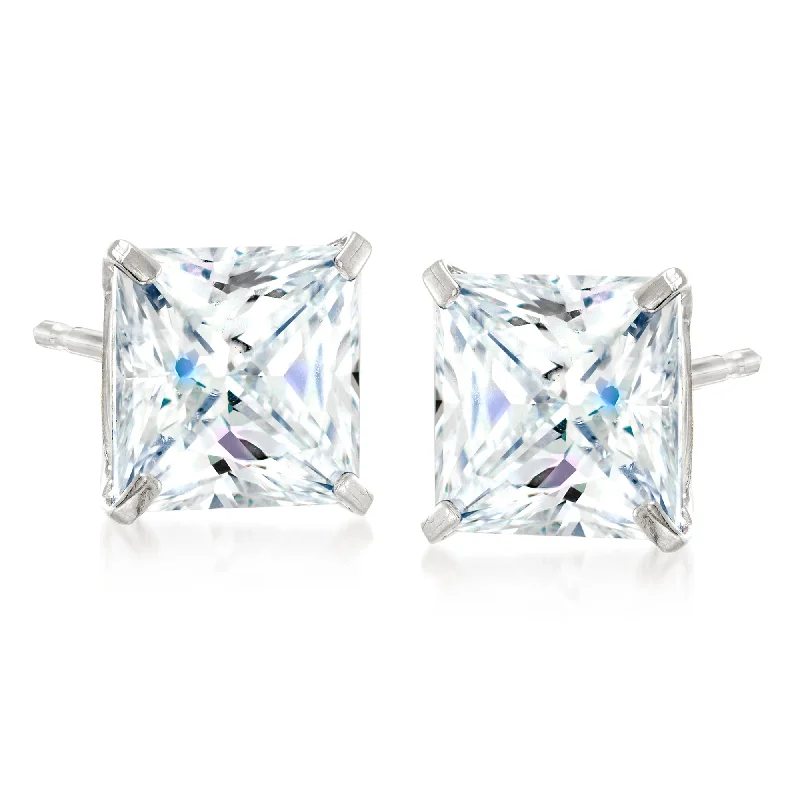 Sparkle For Less – Shop Our Limited-Time Jewelry Deals Ross-Simons Princess-Cut CZ in 14kt White Gold