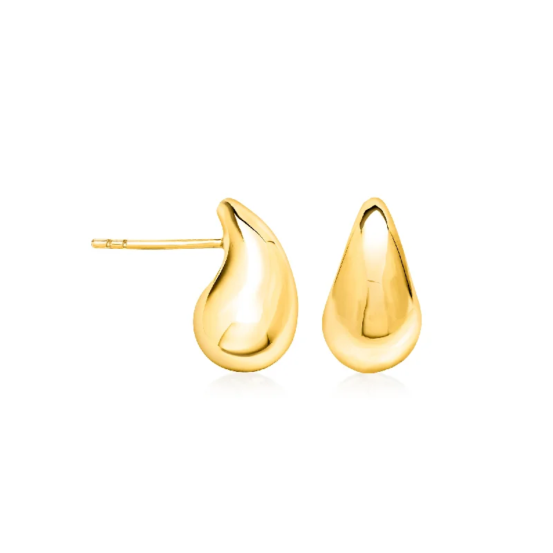 Last Chance To Shop High-End Jewelry At Markdown Prices RS Pure by Ross-Simons 14kt Yellow Gold Mini Teardrop Earrings