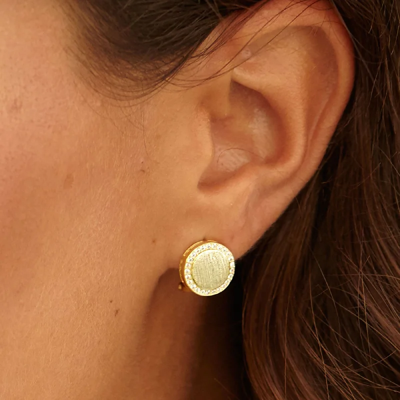 Get The Jewelry You Love At A Price You Love Satin Finish Cz Halo Ear