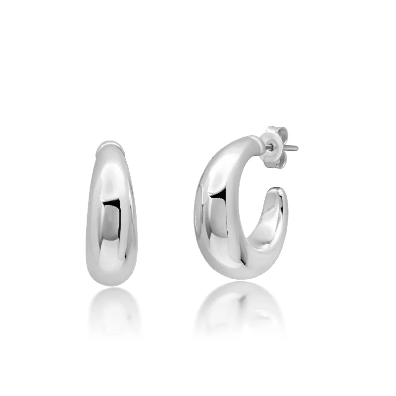 Shop Stylish Jewelry Now And Save Big Sterling Silver Round Polished Open Hoop Earrings