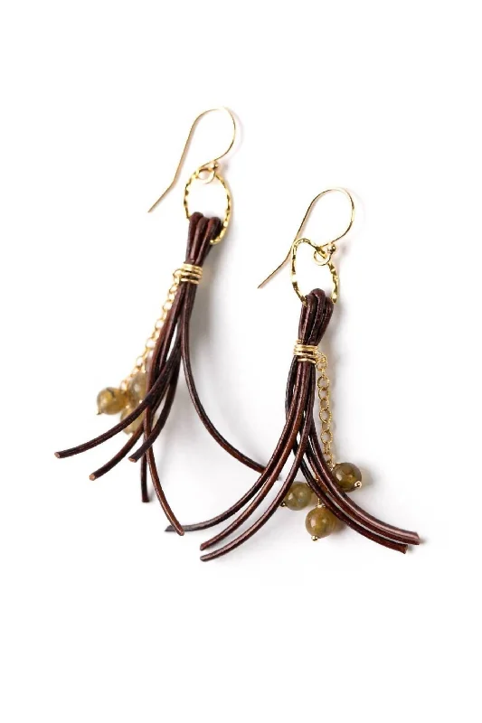 Holiday Jewelry Sale – Perfect Gifts At The Best Prices Women's Labradorite Tassel Earrings In Multi