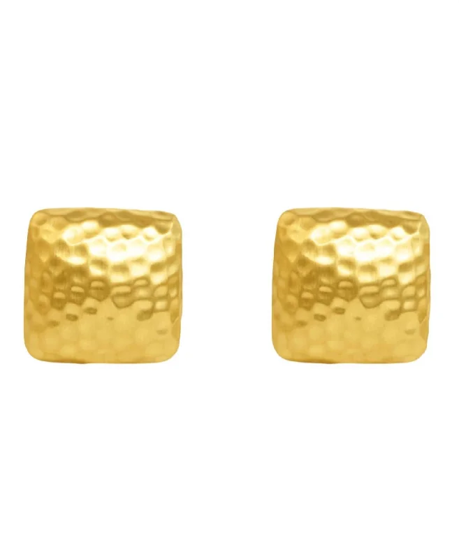 Breathtaking Jewelry, Breathtaking Prices Women's Nomad Square Clip Earrings In Gold