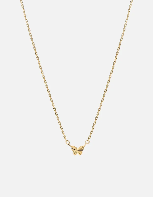 Limited-Stock Jewelry Sale – Once It's Gone, It's Gone Asa Butterfly Necklace, 14k Gold