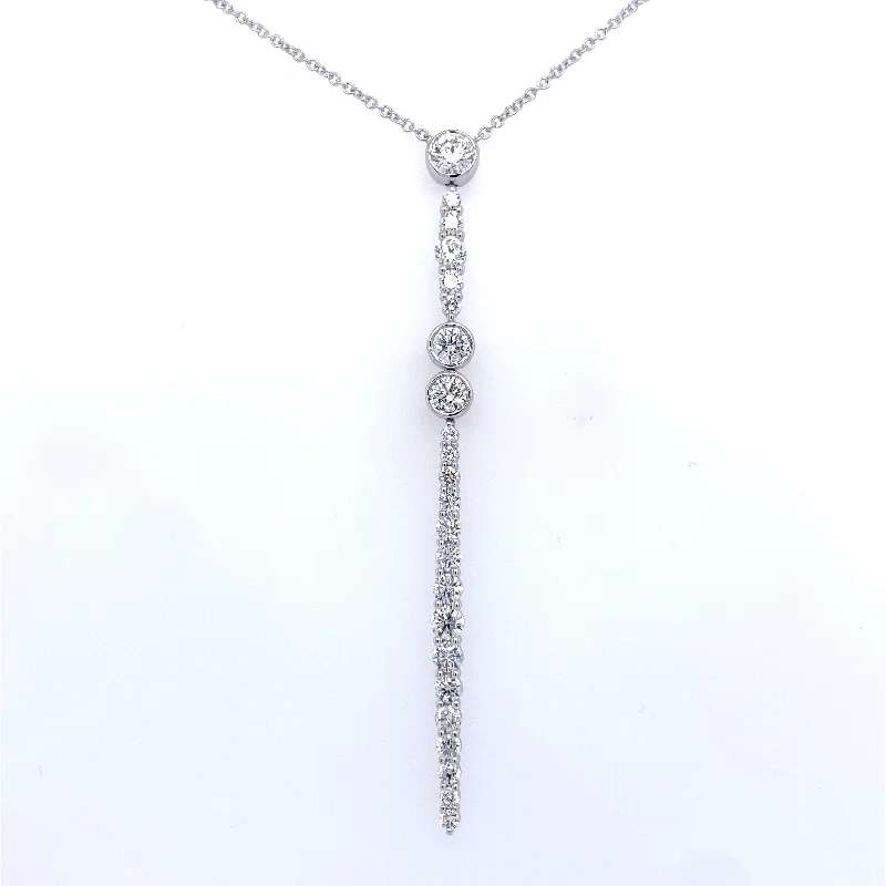 High-End Sparkle, Low-End Prices – Jewelry Sale Live Bremer Jewelry 18K White Gold Round Shape Diamond Drop Pendant (1.68ctw)