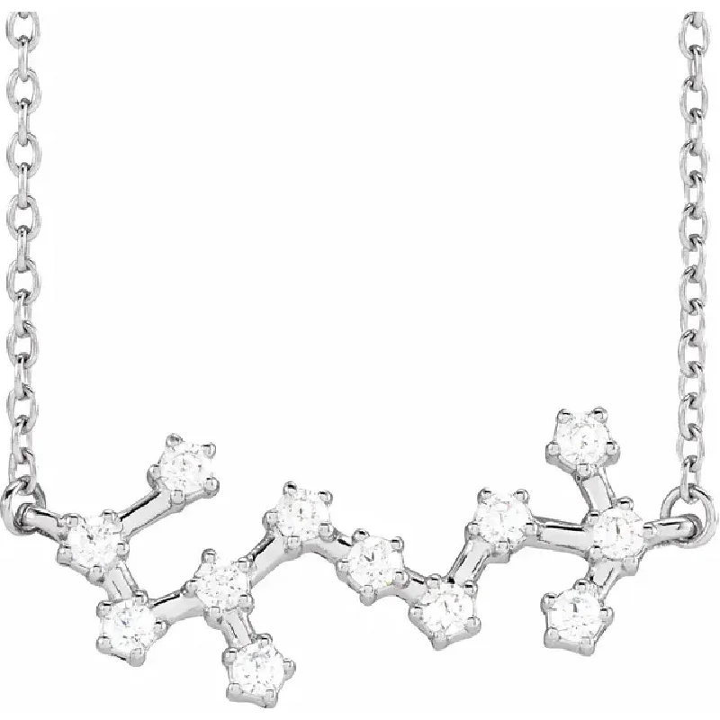 Affordable Luxury Jewelry For Every Occasion Bremer Jewelry My Brightest Star 14K White Gold 1/4ctw Diamond Scorpio Pendant with a 14K White Gold Cable Link Necklace (0.25ctw) Affordable Luxury Jewelry For Every Occasion Bremer Jewelry My Brightest Star 14K White Gold 1/4ctw Diamond Scorpio Pendant with a 14K White Gold Cable Link Necklace (0.25ctw)