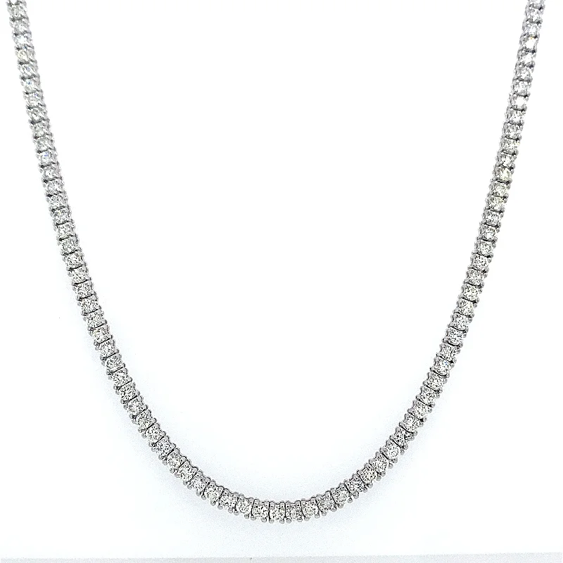 Bohemian-Inspired Jewelry For Free-Spirited Fashion Bremer Jewelry Round Shape Diamond 14K White Gold Riviera Necklace (12.69ctw) Bohemian-Inspired Jewelry For Free-Spirited Fashion Bremer Jewelry Round Shape Diamond 14K White Gold Riviera Necklace (12.69ctw)