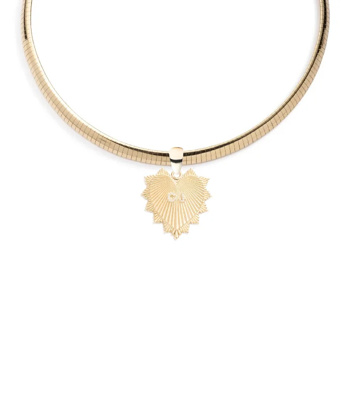 Exclusive Jewelry Offers – Shine For Less Custom Centered Heart Love Token : Medium Sleek Collar Necklace